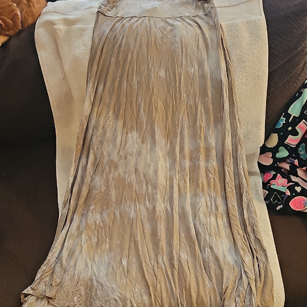 Elegant Taupe Maxi Dress